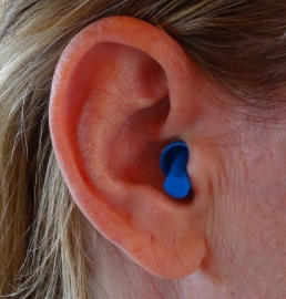 Bouchon d’oreille pour la piscine (Bleu Marine).