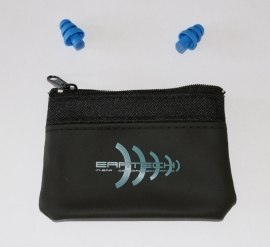 Gehoorbescherming / oordop voor het vliegen. (donker blauw) Duo pack.