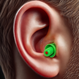 Formule 1 F1 Max oordoppen - gehoorbescherming (groen).