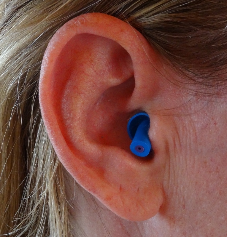 Bouchons d`oreilles cabriolet (Bleu Marine) double jeu.