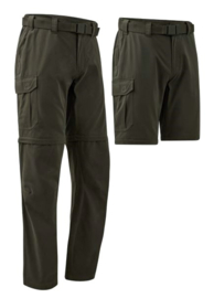 Deerhunter Slogen Zip-Off Trousers Timber groen afritsbare broek maat 50