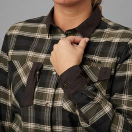 Härkila Aivak L/S Shirt Women Oliv damesblouse