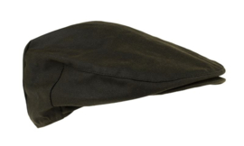 Jack Murphy Wax Flat Cap Olive maat S 57