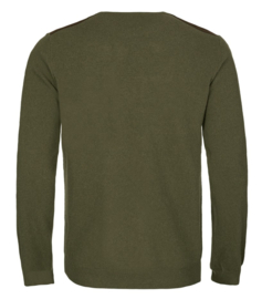Härkila Arran Pullover Olive ronde hals trui