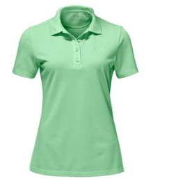 Jack Wolfskin Pique Dames Polo Spring Green Maat M