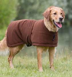 Warm up Classic honden fleece cape / jas maat M