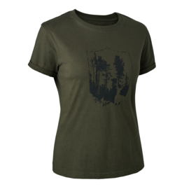 Deerhunter Lady T-shirt with shield dames t-shirt