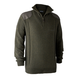 Deerhunter Sheffield Knit  with Zip-neck Heren trui