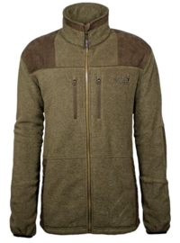Hubertus fleece vest gemêleerd
