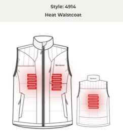 Deerhunter Heat waistcoat bodywarmer met verwarming