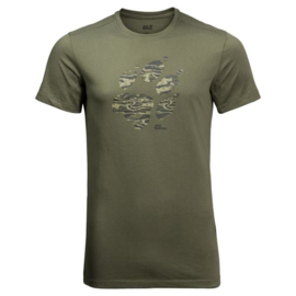 Jack Wolfskin Paw TM  heren t-shirt