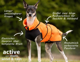 Active Cape Elastic Plus honden jas