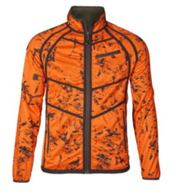 Seeland Vantage Reversible Fleece oranje camo naar groen