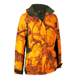 Deerhunter Lady Estelle Winter Jacket Camo Orange dames jas