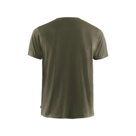 Fjällräven logo t-shirt dark olive