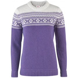 Fjällräven Övik Scandinavian Sweater Alpine Purple wollen damestrui L
