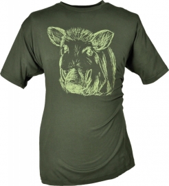 Hubertus T-shirt met Wild zwijn kop