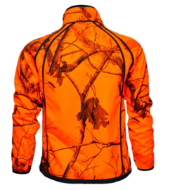Seeland Kraft Reversible Fleece oranje camo naar bruin maat L