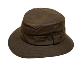 Balke Bush Wax Hat bruine wax hoed