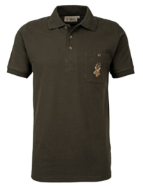 Hubertus Polo shirt met wild borduring