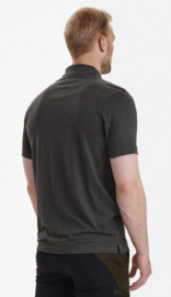 Deerhunter Gunnar Polo Dark Grey heren polo shirt
