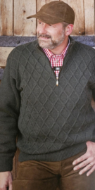 Hubertus V-hals herentrui met ruit maat 54
