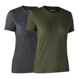 Deerhunter Ladies Basic 2-pack T-shirts