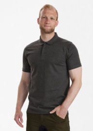 Deerhunter Gunnar Polo Dark Grey heren polo shirt