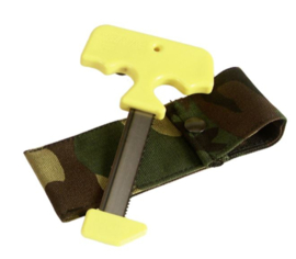 Ontweidzaag geel met riemholster