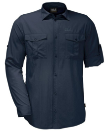 Jack Wolfskin Atacama Roll-up Shirt Night Blue maat L