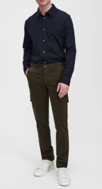 Sunwill Cargo Trousers Fitted Fit Dark Green heren broek