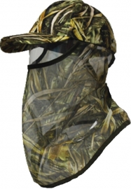 Pet met gezichtsmasker groen bruin of Max-4 print
