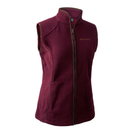 Deerhunter Lady Josephine Fleece Waistcoat Burgundy 48