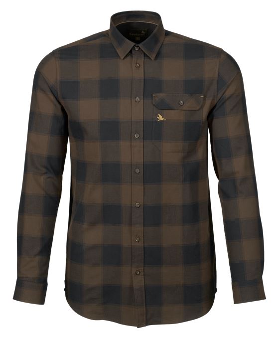 Seeland Highseat Shirt Hunter Brown heren overhemd maat L