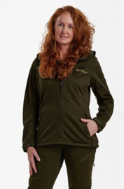 Deerhunter Lady Excape Softshell Jacket Art Green dames jack