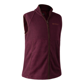 Deerhunter Wingshooter Fleece Waistcoat Burgundy fleece bodywarmer XL