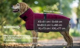 Warm Up honden Cape Pro fleece en badstof