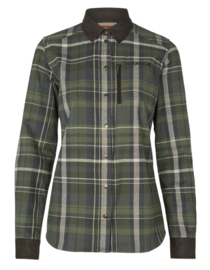 Härkila Pajala Lady Shirt Oliv Check damesblouse