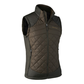 Deerhunter Cumberland Quilted Waistcoat Dark Elm heren bodywarmer