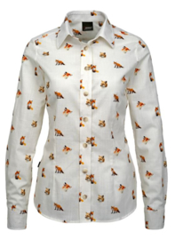 Skogen dames blouse met vosjes