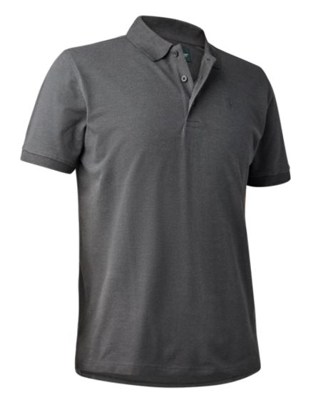 Deerhunter Harris Polo Shirt Dark Grey heren polo maat L