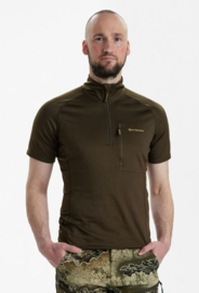 Deerhunter Excape Insulated T-shirt Zip-neck Art Green shirt