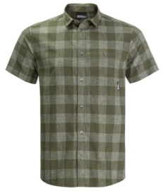 Jack Wolfskin Highlands shirt heren overhemd korte mouw