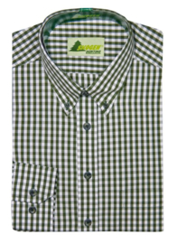 Skogen Button Down geruit overhemd extra lange mouwen maat 42