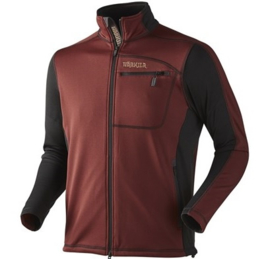 Härkila Vestmar Hybrid Syrah Red heren fleece vest