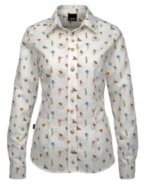 Skogen dames blouse met reekalfjes