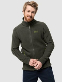 Jack Wolfskin Midnight Moon Malachite Green heren fleece vest