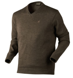 Seeland Essex Jersey Faun Brown heren trui maat S