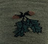 Sokken met eikenbladmotief maat 42/44