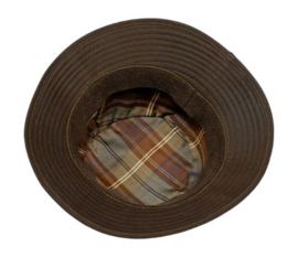 Balke Bush Wax Hat bruine wax hoed